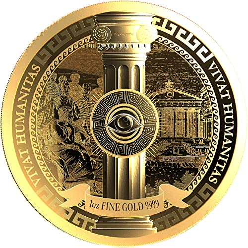 2023 de Modern Comemorative Powercoin Vivat Humanitas 1 oz Zlatni novčić 100 $ niue 2023 dokaz