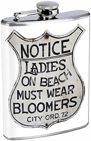 Savršenstvo u stilu tikvica od nehrđajućeg čelika 8 oz Vintage plakat od 239-239 imajte na umu da dame na plaži moraju nositi haremske