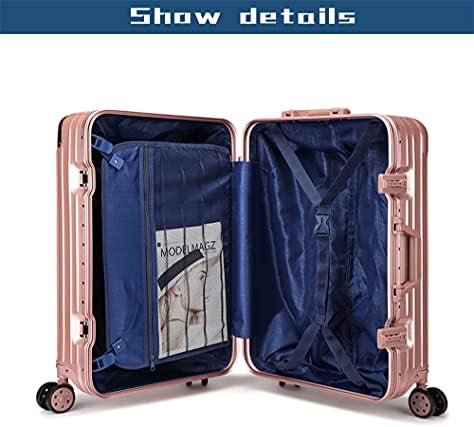 Snažan i izdržljiv ojačani kovčeg, kolica, s okvirom aluminijske legure i šarke i kolica, s 4 seta rotirajućih kotača i zaključavanja