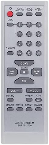 Perfascin EUR7711020 Zamijenite daljinski upravljač prikladni za panasonični CD stereo sustav SC-PM16 SA-PM18 SC-PM18 SA-PM16 SA-PM17