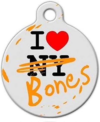 Obožavam NY i Bones Custom Personalizirani za pseće i mačke za ogrlice Tkdogtagart)