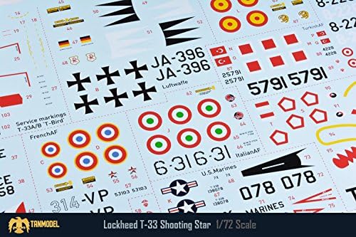 Tan02905 1:72 Tanmodel Lockheed T-33 Shooting Star [Model Building Kit]