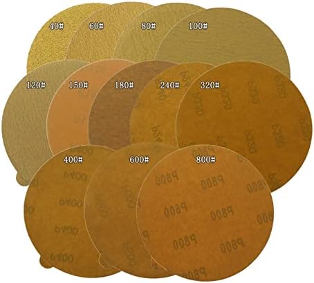 Drveni metal poliranje brusnog papira 6 inča 150 mm Zlatni PSA samo-zacjenjivi disk za brušenje, prikladan za suhi brusilicu papira
