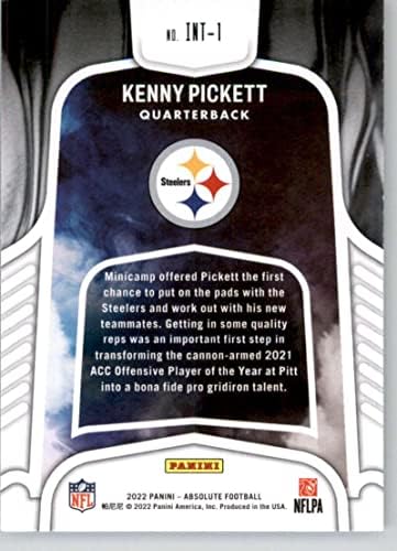 2022 Panini Apsolutni uvodi 1 Kenny Pickett NM-MT Pittsburgh Steelers Nogometna trgovačka karta NFL