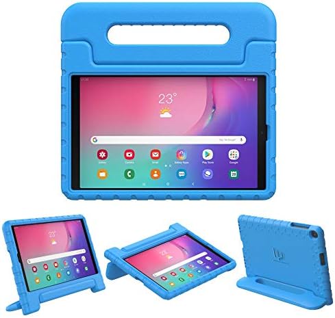 Dadanizam stane Samsung Galaxy Tab A 10.1 SM-T510/T515, lagani udarni šok zaštitni kabriolet za djecu prilagođenu djeci s ručicom-plava