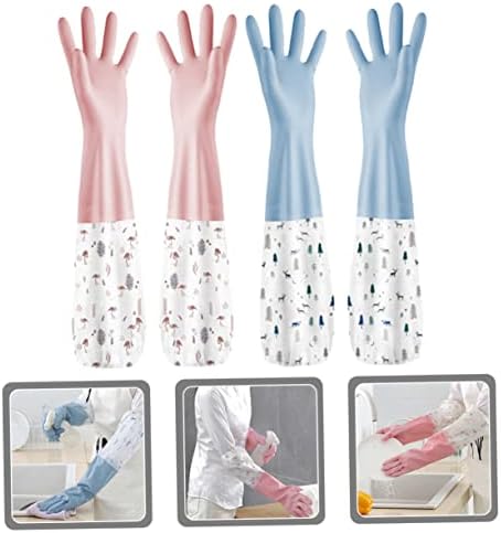 2 para rukavica s utorom silikonsko posuđe silikonske rukavice kuhinjske rukavice za ruke tanke rukavice za čišćenje posuda za kućanstvo