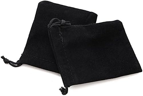 Mini klizačica 50pcs nakit baršunasta platnena torbica Crna čipka male vrećice s kockicama 2,759,5