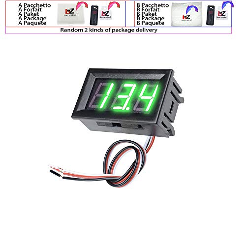 3 žica 0,56 ”LED digitalni mjerač napona voltermetra motociklističke testere detektor DC 12V Monitor Crveno zeleno plavo, DC 0-30V