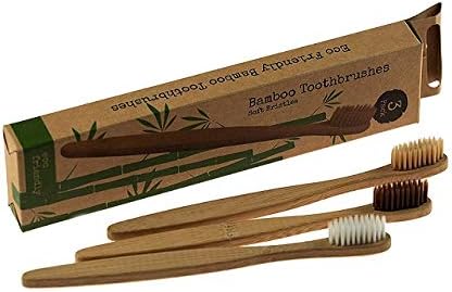 ; 3 pakiranja bambusovih četkica za zube s mekim čekinjama ekološki prihvatljive čekinje različitih boja
