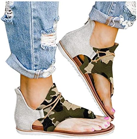 Sandale Beousiouslie za žene retro protiv klizanja platforma sandala udobna veličina ploče ploče ravne sandale haljina cipele na plaži