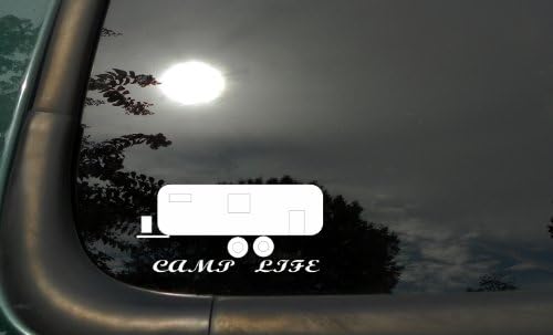 Camp Life Camper- Die Cut vinil naljepnica/naljepnica prozora za automobil ili kamion 5.5 x2.5