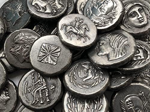 Grčke kovanice mesing srebrni antikni zanat inozemne komemorativne kovanice nepravilna veličina tipa 26