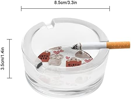 Slatki slojevi staklene pepeljare cigarete okrugli držač za pušenje pepela ladica za kućni hotelski stol gornji ukras