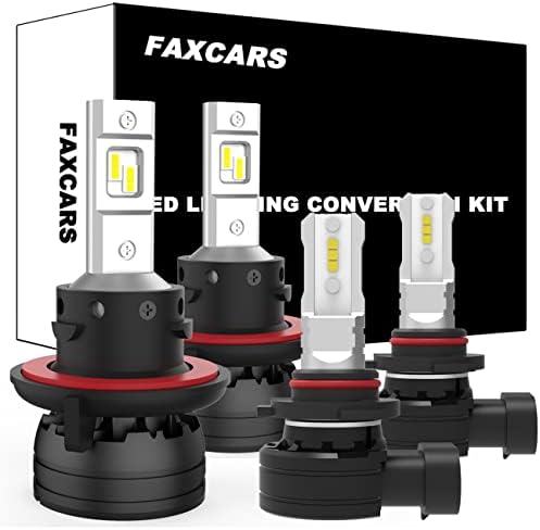 Faxcars H13 9145 LED žarulje za 2004-2013 2014 Ford F150 prednja svjetla Visoka i niska greda 9140 žarulja za maglu kombinirana 6000k