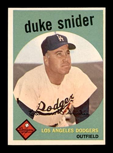 20 Duke Snider - 1959 Topps bejzbol kartice Ocjenjivanje ex+ - bejzbol ploča s autogramiranim vintage karticama