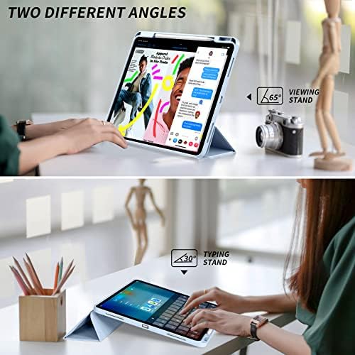 Kenke New iPad Pro 12,9 Slučaj 2022 /2021 /2020 Slučaj s držačem olovke, [Podrška punjenja olovke / par], automatsko buđenje / spavanje