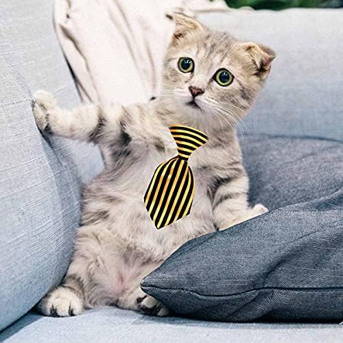 Petunny Dog kravate za Noć vještica, 10 PCS psećih kravata za kućne ljubimce za kostur lubanje kućnih ljubimaca Kvale štenaca Mačke