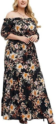 Ženska ljetna ležerna haljina veličine plus kratkih rukava s izrezom u obliku slova u, A-line haljine s cvjetnim printom za plažu i