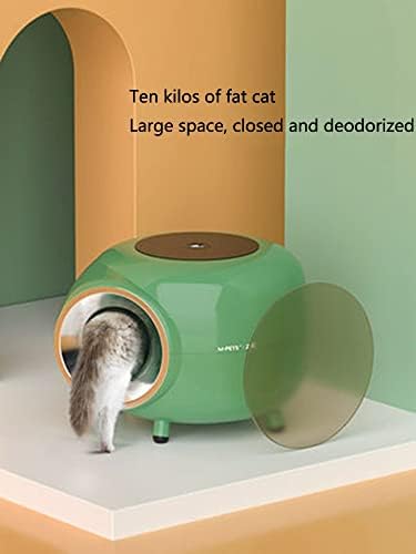 ; Kutija za smeće za mačke zatvoreni pješčanik za mačke zaštita od prskanja poluzatvoreni Pribor za mačke sa zaštitom od prskanja