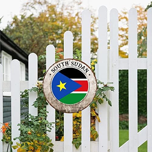 Južni Sudan zastava retro metalni znak Vintage Tin Sign, Južni Sudan zidna plak ploča, dekoracija seoske kuće, restoran, garaža, kafić,