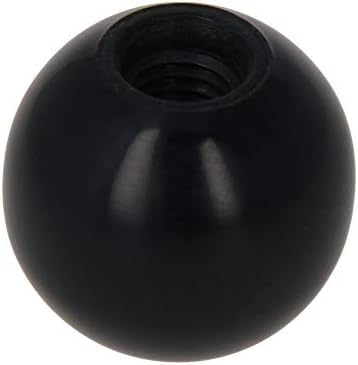 Othmro 10pcs navojni kuglični gumbi, 0,98 inch dia 0,39 inch navoj M10 ženski navoj Crni bakelitni ručica termoset kuglice za travnjak