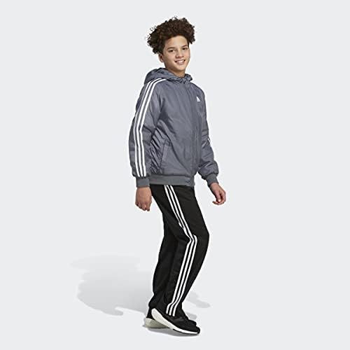 Adidas Boys 'Zip Front Classic Bomber jakna s kapuljačom