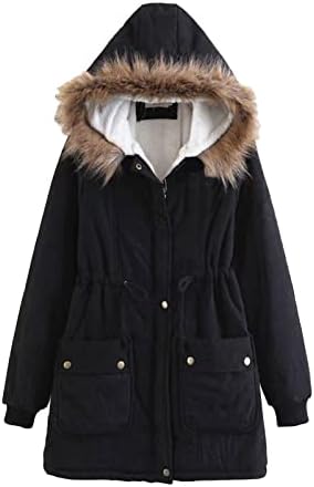 Ženske zimske guste jakne toplo plišani kaput od flisa lažnog krzna jakna odmor vanjski kaput vanjska odjeća