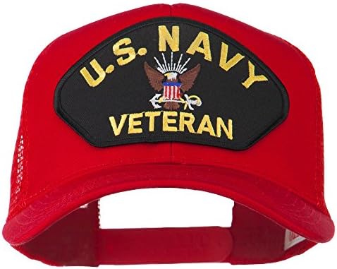 E4Hats.com američka mornarička veteranska vojna zakrpa mrežica leđa