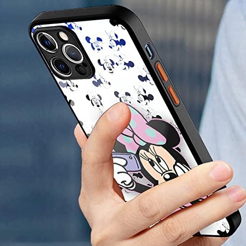 Slatka anime futrola za iPhone 12 Pro Max s modernim dizajnom, kawaii futrola za telefon 9h kajana stakla sa staklenim poklopcem s