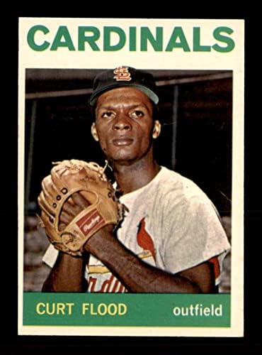 103 Curt Flood - 1964. Topps bejzbolske kartice Ocjenjivanje EXMT+ - bejzbol ploča s autogramiranim vintage karticama