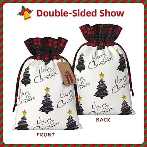 Poklon vrećice za božićne čipke-božićno drvce-Sretan Božić-poklon vrećice za zabavu