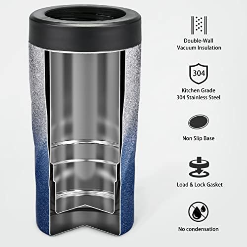 HealthLif Slim Can Cooler, Izolator 4-u-1, za hladnjak za šalicu od 12 oz, hladnjak za pivo i soda, držač za piće s dvostrukim zidom