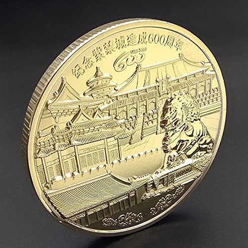 AdaCryptocoincryptocurrency Omiljeni novčić Peking zabranjeni grad 600. godišnjica Komemorativna kovanica Zlatna zabranjena kolekcionar