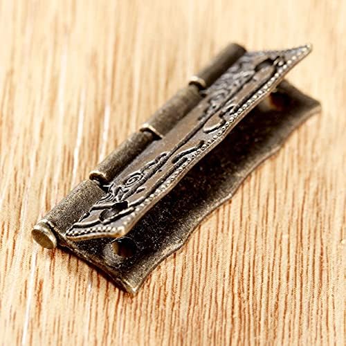 Sxnbh 10pcs šarke 36 * 23 mm željezo antikni brončani cink željezni ukrasni vijci vintage drveni nakit kutija ormar cvjetni uzorak