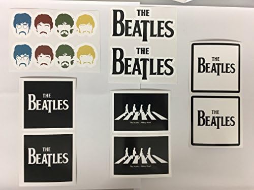 2 Beatles Bijeli kvadratni naljepnica