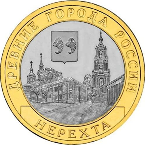 Rusija Nerekhta City 2014, bimetalna bimetalna kolekcija Komemorativna kovanica