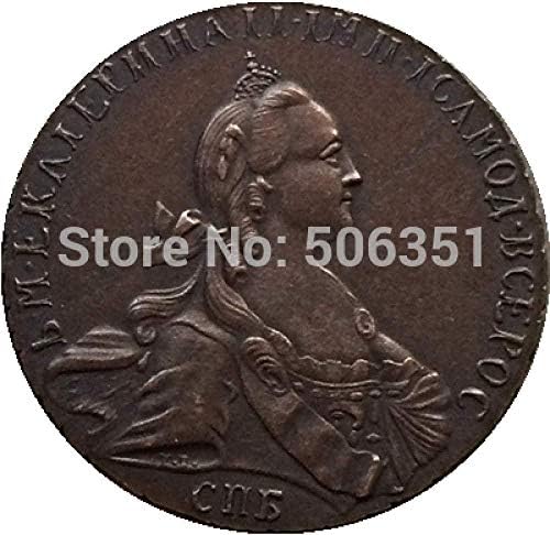 Ruski bakreni novčići 1766 22 mm Kopirajte Copysouvenir novorođenčad kovanice poklon