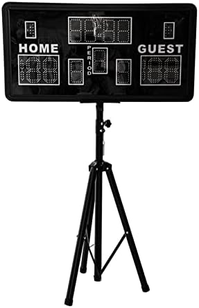 Qytec LED stolni tablica Professional za veliku tablicu s prijenosnim pločama s daljinskim upravljačem košarke, bejzbol/nogomet/tenis