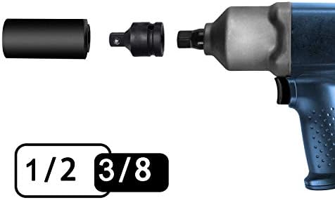 6-dijelni udarni adapter i set utičnica za prijenosnik 1/4 3/8 1/2 3/4 inča pneumatski kvadratni pogon i komplet za pretvorbu ključa,
