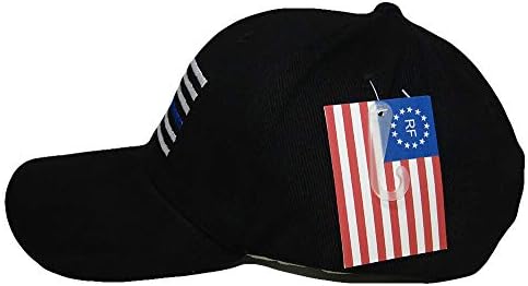 Pasati Crna Kapa američke policije s tankom plavom linijom bejzbolska kapa za potporu provedbi zakona