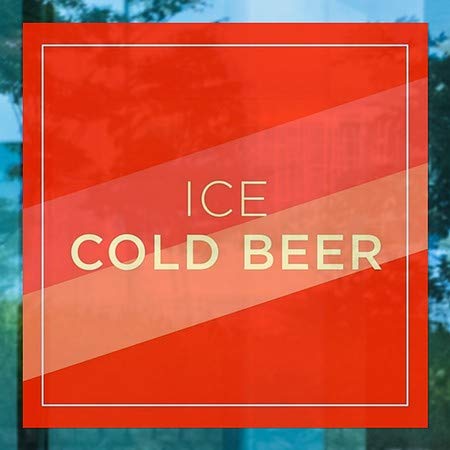 CGSIGNLAB | Ledeno hladno pivo -MODERN DIJAGONAL PROZORNI PROZOR | 12 x12