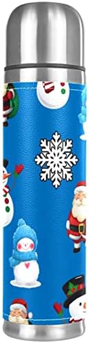 Šalica za kavu, termos, šalica za putničke kave, termos za topla pića, termos za kavu, božićni starac snjegović
