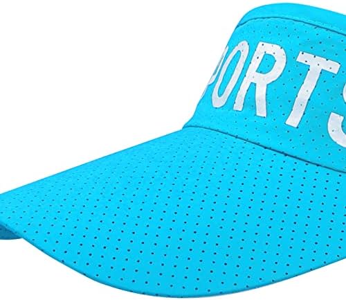 Muškarci Sport Sun Sun Visior šešir, prazan vrhunski bejzbol kapu Podesiva golf kapica UV zaštitna zaštita od sunca Sportska teniska