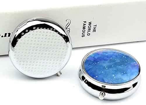 Organizator tableta Box Blue Stars Container Spremnik prijenosni dnevni držač za tablete Medicin Storage Box 5cm