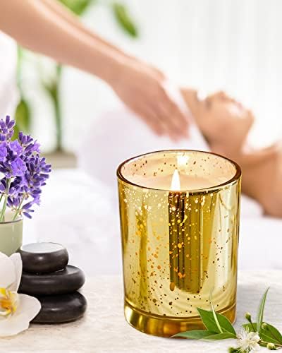 Svijeće za lavandu kod kuće mirisa: Premium Jar svijeće aromaterapije lavanda eukaliptus, mirisne svijeće za žene kako bi se ublažile