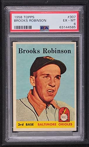 1958. Topps 307 Brooks Robinson Baltimore Orioles PSA PSA 6.00 Orioles