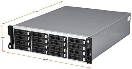 Sans Digital AccuRAID AR316I6V - 3U 16 odjeljaka 6xGbE iSCSI za SAS/SATA RAID-sistem za montažu u rack