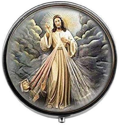 Božansko milosrđe vjerska Katolička Isusova medalja nakit - umjetnički foto papir za tablete-šarmantna kutija za tablete-staklena kutija