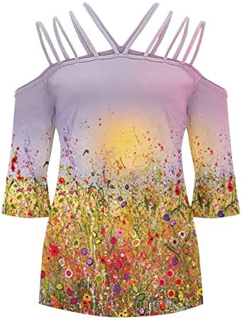 Ženska odjeća Trendi s kratkim rukavima pamuk labav fit Omotana prugasta gornja košulja jesena ljetna bluza za dame