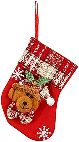 XIOS 2022 božićne čarape privjesci poklon vrećice Dječje bombone torbe za crtane čarape poklon torbe ukrasne kuke ukrasa za vješanje